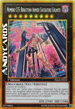 NUMERO C15: BURATTINO ARNESE CACCIATORE GIGANTE