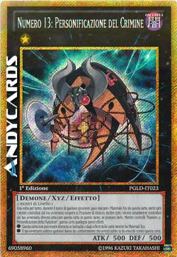 NUMERO 13: PERSONIFICAZIONE DEL CRIMINE