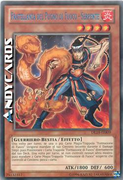 FRATELLANZA DEL PUGNO DI FUOCO - SERPENTE