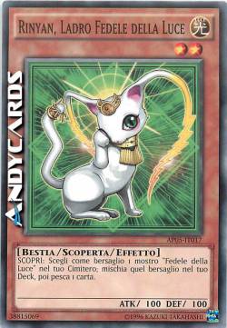 RINYAN, LADRO FEDELE DELLA LUCE