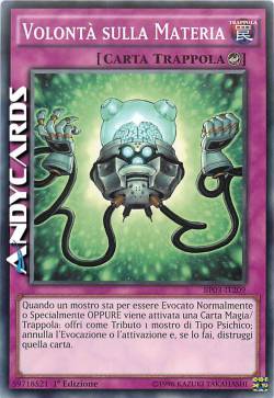 VOLONTÀ SULLA MATERIA