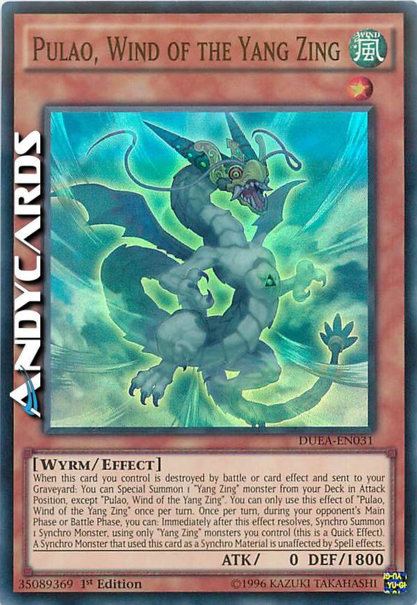 Galeria De Card:Pulao, Wind Of The Yang Zing | Yu-Gi-Oh! Wiki | Fandom