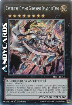 CAVALIERE DIVINO GLORIOSO DRAGO D'ORO