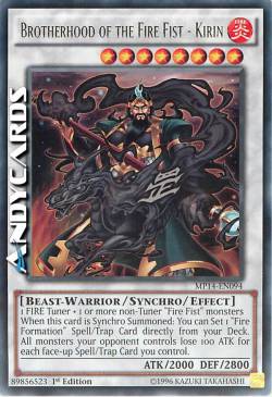 FRATELLANZA DEL PUGNO DI FUOCO - KIRIN