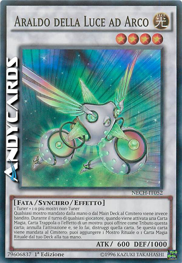 Yu-Gi-Oh! Herald Of The Arc Light Super Rare Card (NECH-EN052) – 1st Edition From The New Challengers Set - View #3