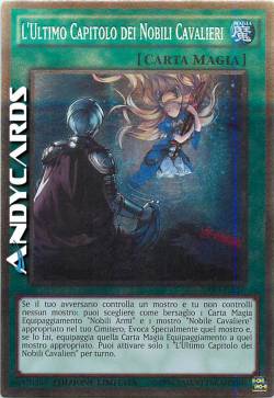 L’ULTIMO CAPITOLO DEI NOBILI CAVALIERI