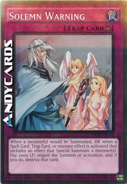 AVVERTIMENTO SOLENNE