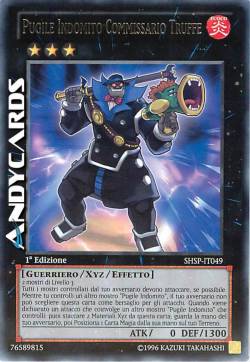 PUGILE INDOMITO COMMISSARIO TRUFFE