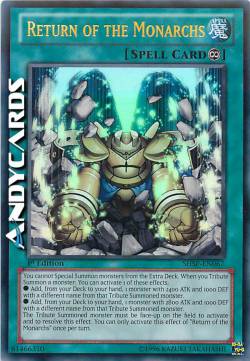 RITORNO DEI MONARCHI