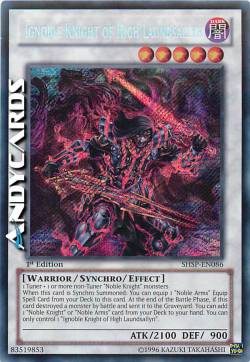 IGNOBILE CAVALIERE DELL'ALTO LAUNDSALLYN