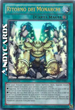 RITORNO DEI MONARCHI