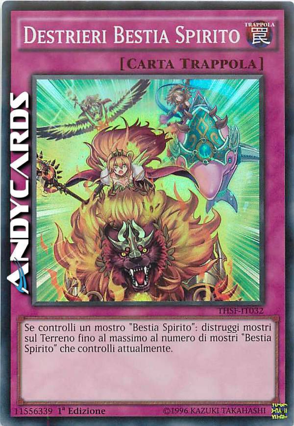 Carte Yu-Gi-Oh ! Ritual Beast Steeds THSF-EN032 - Édition 1ère Super Rare The Secret Forces Carte Super Rare 1ère édition