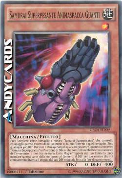 SAMURAI SUPERPESANTE ANIMASPACCA GUANTI