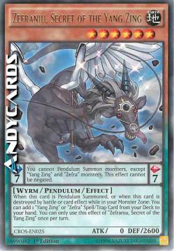 ZEFRANIU, SEGRETO DELLO YANG ZING