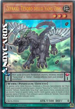 ZEFRAXI, TESORO DELLO YANG ZING