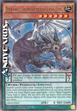 ZEFRANIU, SEGRETO DELLO YANG ZING