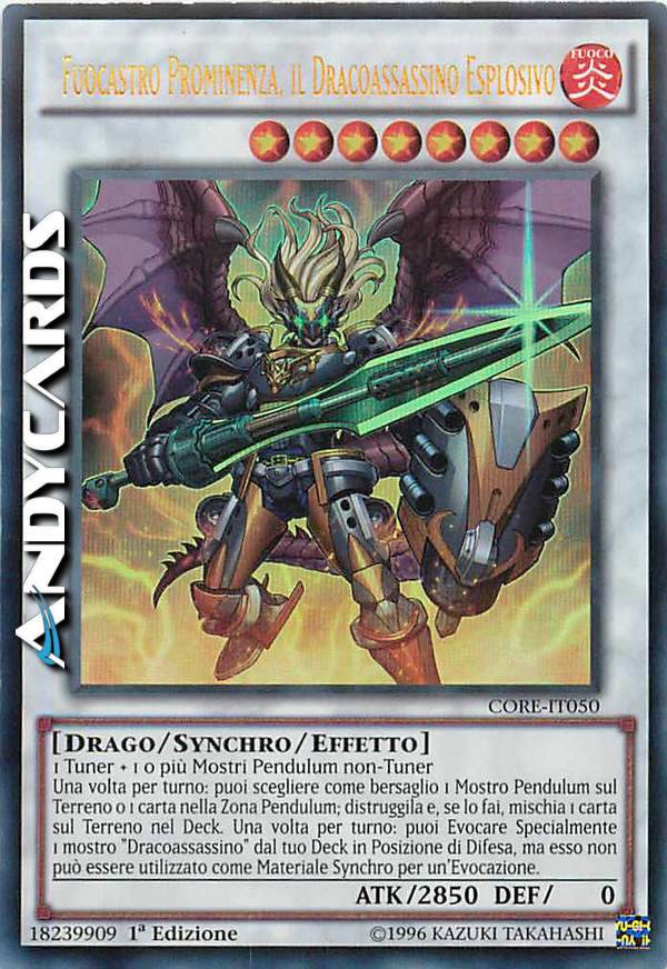 thẻ bài Yugioh chính hãng Ignister Prominence the Blasting Dracoslayer