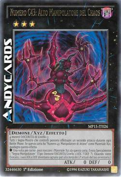 NUMERO C43: MANIPOLATORE DEL CHAOS