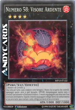 NUMERO 58: VISORE ARDENTE