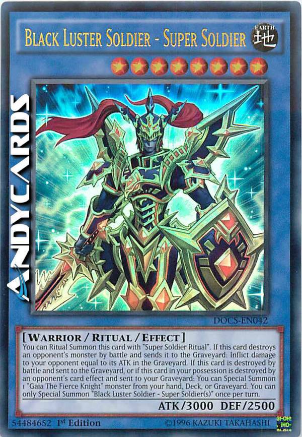 BLACK LUSTER SOLDIER - SUPER SOLDIER | AndyCards Srl