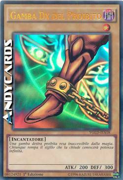RIGHT LEG OF THE FORBIDDEN ONE