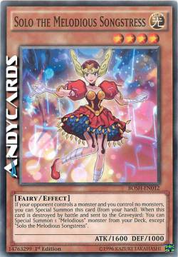 SOLO THE MELODIOUS SONGSTRESS