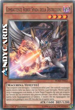 COMBATTENTE ROBOT SPADA DELLA DISTRUZIONE