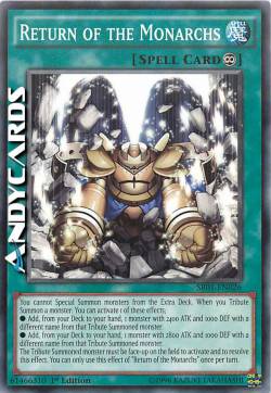 RITORNO DEI MONARCHI