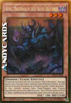 RUBIC, MALEBRANCHE DELL'ABISSO BRUCIANTE