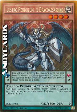 LUSTRO PENDULUM, IL DRACOASSASSINO