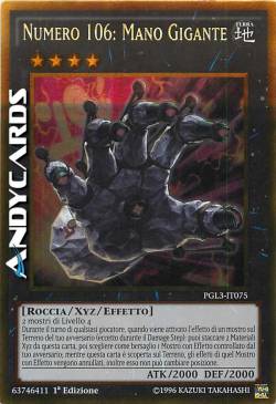 NUMERO 106: MANO GIGANTE