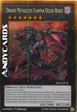 DRAGO METALLICO FIAMMA OCCHI ROSSI