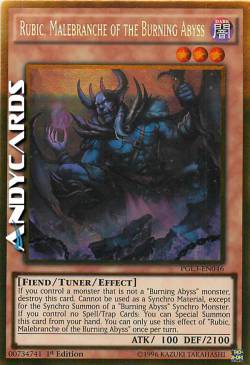 RUBIC, MALEBRANCHE DELL'ABISSO BRUCIANTE