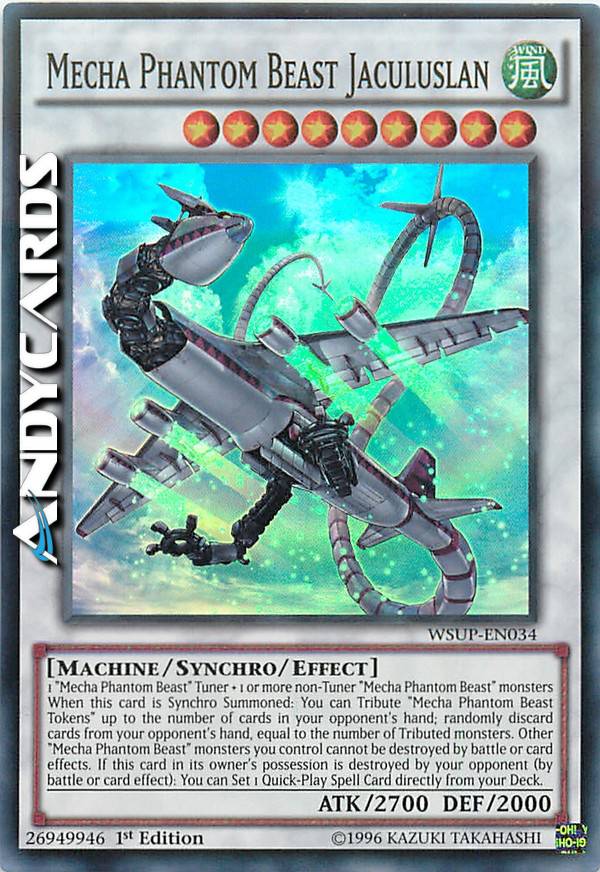 yugioh mecha phantom beast deck Amazon.com: Yu-Gi-Oh! - Mecha Phantom Beast Token (A) - Dracossack -  OP09-EN026 - Super Rare - Unlimited