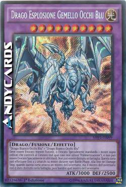 DRAGO ESPLOSIONE GEMELLO OCCHI BLU