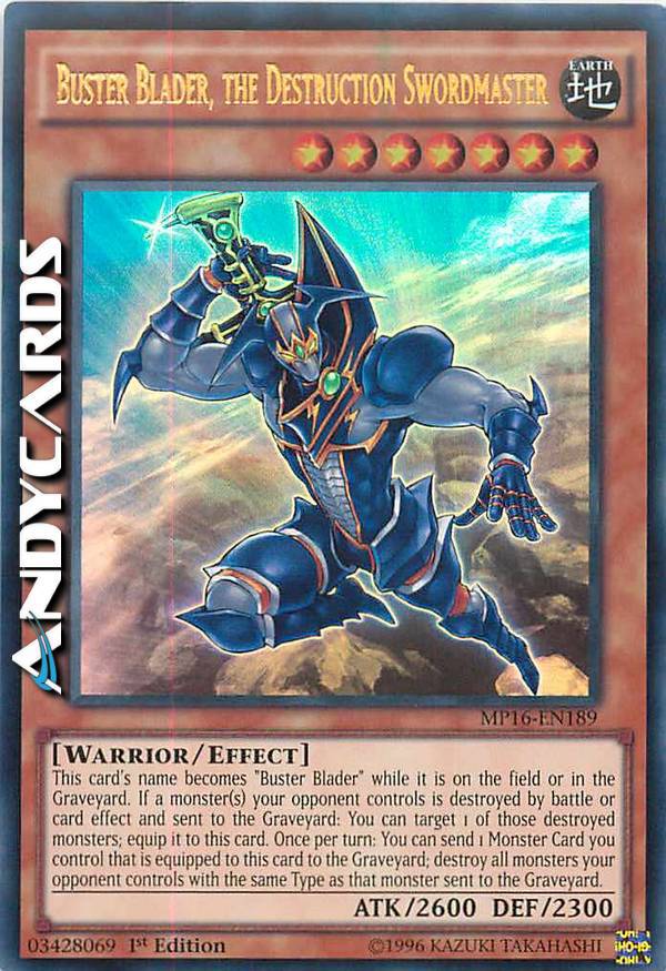 BUSTER BLADER, THE DESTRUCTION SWORDMASTER | AndyCards Srl