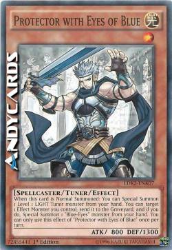 PROTETTORE CON GLI OCCHI DI BLU