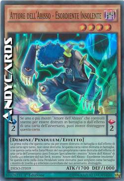 ATTORE DELL'ABISSO - ESORDIENTE INSOLENTE