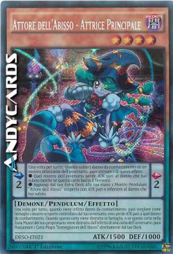 ATTORE DELL'ABISSO - ATTRICE PRINCIPALE