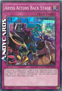 ABYSS ACTORS BACK STAGE