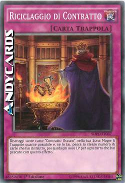 RICICLAGGIO DI CONTRATTO