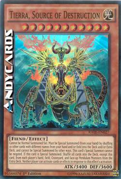 TIERRA, FONTE DELLA DISTRUZIONE