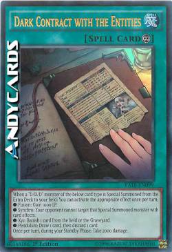 DARK CONTRACT WITH THE ENTITIES