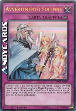 AVVERTIMENTO SOLENNE