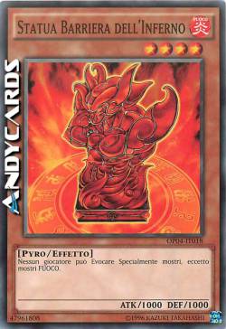 STATUA BARRIERA DELL'INFERNO