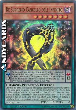 RE SUPREMO CANCELLO DELL'INFINITO