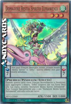 DOMATORE BESTIA SPIRITO ZEFRAWENDI