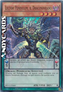 LECTOR PENDULUM, IL DRACOSOVRANO