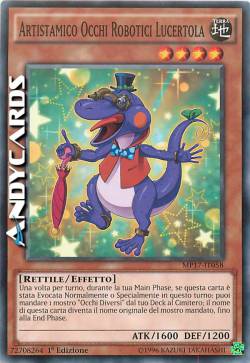 ARTISTAMICO OCCHI ROBOTICI LUCERTOLA