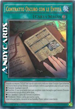 CONTRATTO OSCURO CON LE ENTITÀ